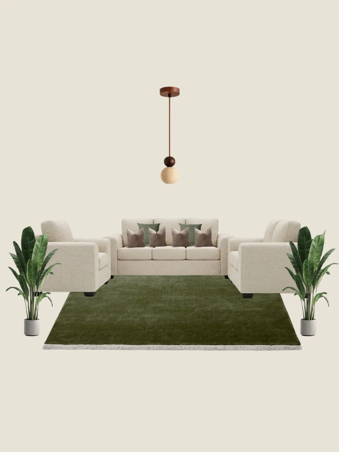 Sala Muebles Rubí — sofá y sillones tapizados a mano